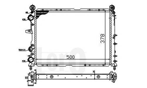 LORO 0160170003 Радіатор, охолодження двигуна