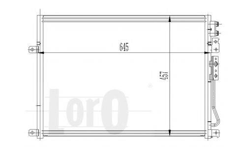 LORO 0230160007 Конденсатор, кондиціонер