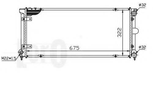 LORO 0460170010 Радіатор, охолодження двигуна