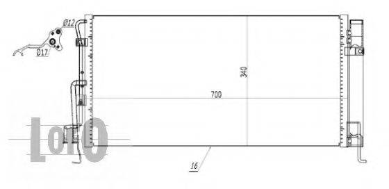 LORO 0160160004 Конденсатор, кондиціонер