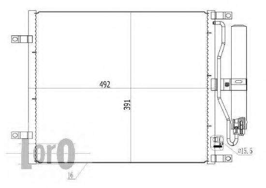 LORO 0350160030 Конденсатор, кондиціонер