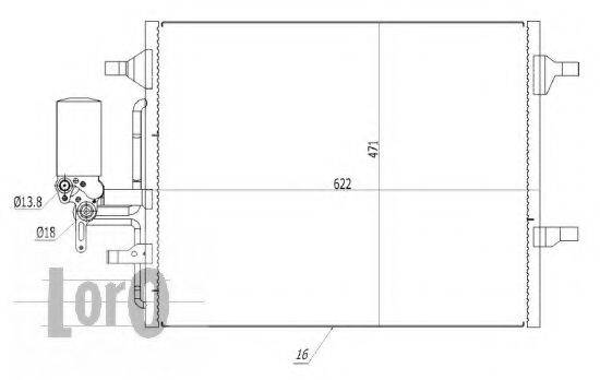 LORO 0520160003 Конденсатор, кондиціонер
