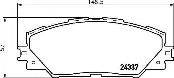 COBREQ N1456 Комплект гальмівних колодок, дискове гальмо