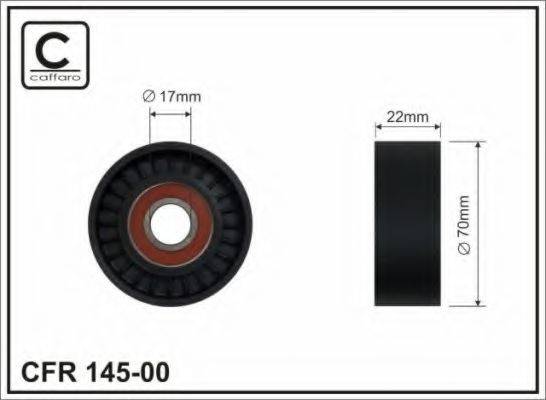 CAFFARO 14500 Натяжний ролик, полікліновий ремінь