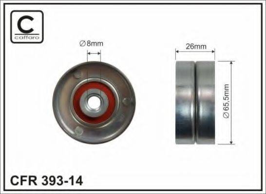 CAFFARO 39314 Натяжний ролик, полікліновий ремінь