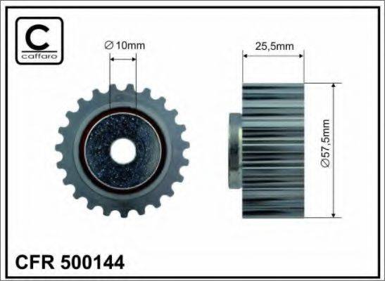 CAFFARO 500144 Паразитний / Ведучий ролик, зубчастий ремінь