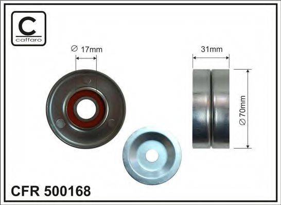 CAFFARO 500168 Натяжний ролик, полікліновий ремінь