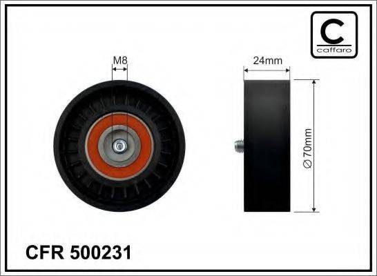 CAFFARO 500231 Натяжний ролик, полікліновий ремінь