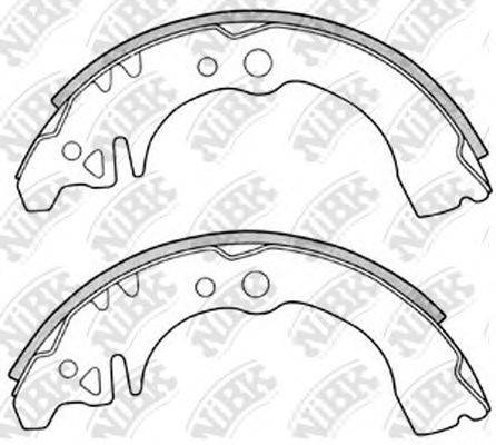 NIBK FN0034 Комплект гальмівних колодок