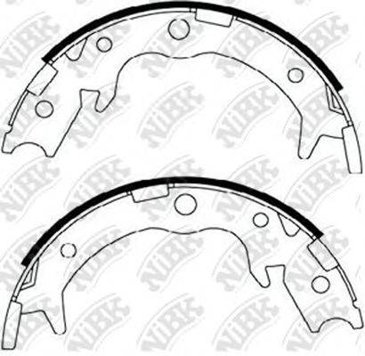 NIBK FN0570 Комплект гальмівних колодок, стоянкова гальмівна система