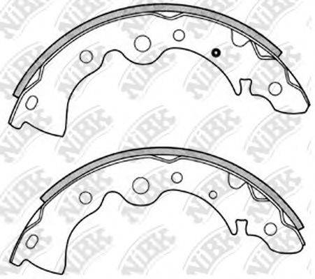 NIBK FN1167 Комплект гальмівних колодок