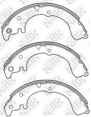NIBK FN2313 Комплект гальмівних колодок
