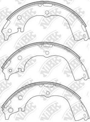 NIBK FN2317 Комплект гальмівних колодок