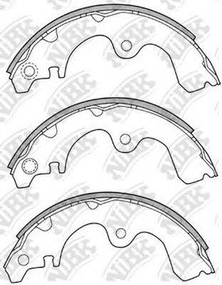 NIBK FN2321 Комплект гальмівних колодок