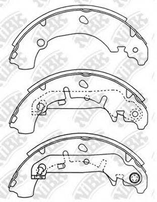 NIBK FN3421 Комплект гальмівних колодок