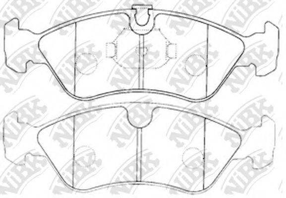 NIBK PN0031 Комплект гальмівних колодок, дискове гальмо