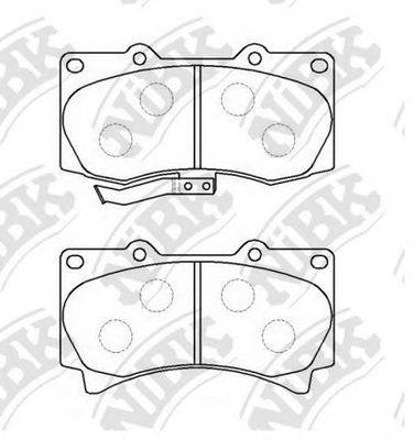 NIBK PN0498 Комплект гальмівних колодок, дискове гальмо
