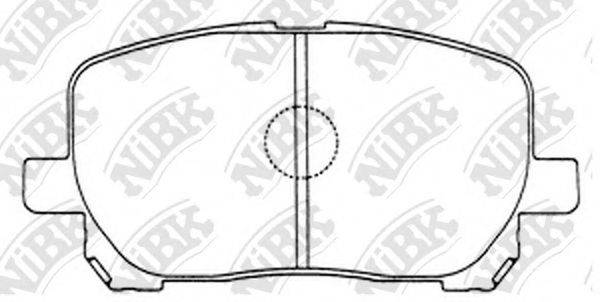 NIBK PN1470 Комплект гальмівних колодок, дискове гальмо