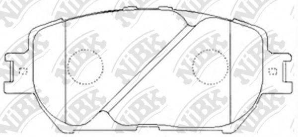NIBK PN1479 Комплект гальмівних колодок, дискове гальмо
