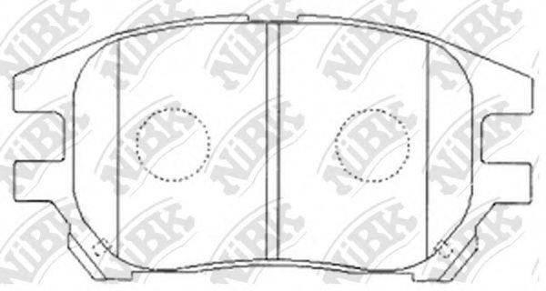 NIBK PN1481 Комплект гальмівних колодок, дискове гальмо