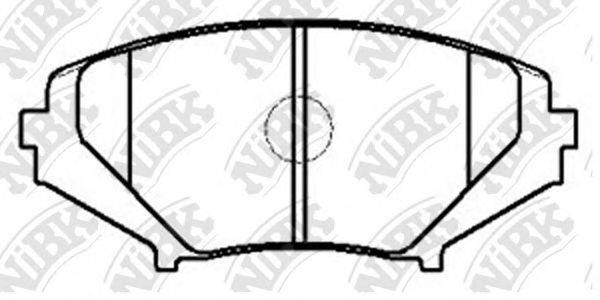 NIBK PN5801 Комплект гальмівних колодок, дискове гальмо