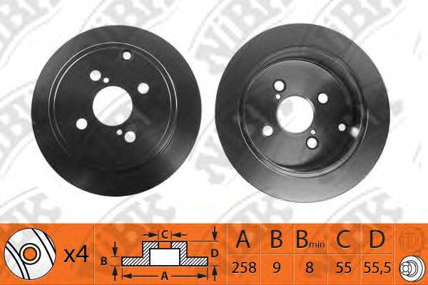 NIBK RN1190 гальмівний диск