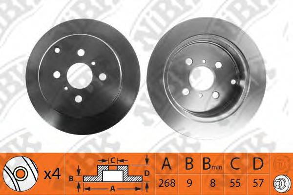 NIBK RN1308 гальмівний диск