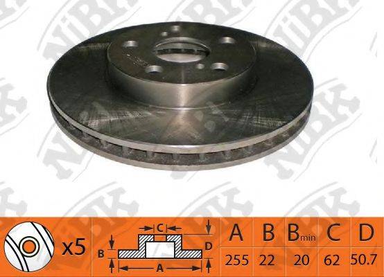 NIBK RN1499 гальмівний диск