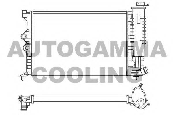 AUTOGAMMA 100199 Радіатор, охолодження двигуна