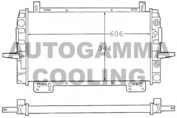 AUTOGAMMA 100379 Радіатор, охолодження двигуна