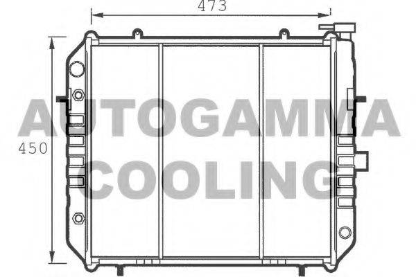 AUTOGAMMA 100715 Радіатор, охолодження двигуна