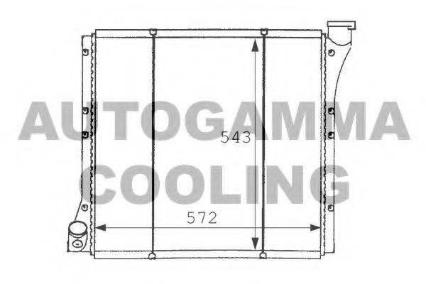 AUTOGAMMA 101063 Радіатор, охолодження двигуна