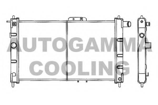 AUTOGAMMA 101159 Радіатор, охолодження двигуна