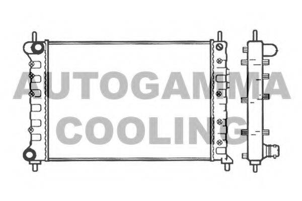 AUTOGAMMA 101399 Радіатор, охолодження двигуна