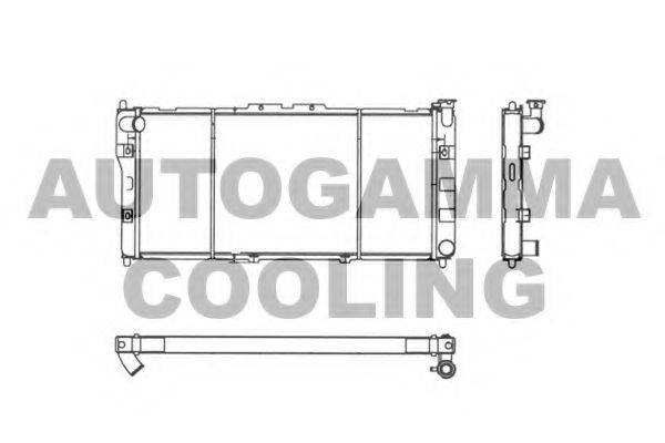 AUTOGAMMA 101997 Радіатор, охолодження двигуна