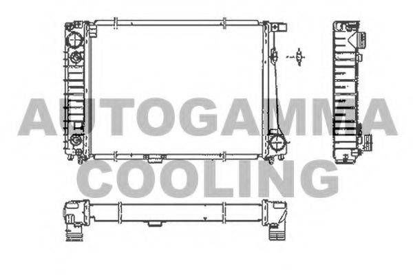 AUTOGAMMA 102043 Радіатор, охолодження двигуна