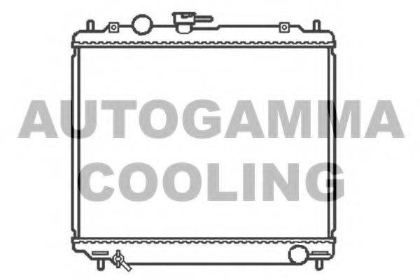 AUTOGAMMA 102872 Радіатор, охолодження двигуна