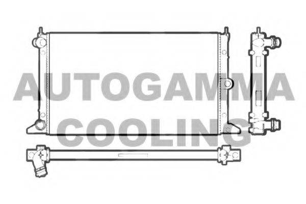 AUTOGAMMA 102951 Радіатор, охолодження двигуна