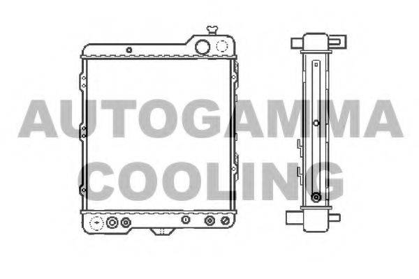 AUTOGAMMA 103026 Радіатор, охолодження двигуна