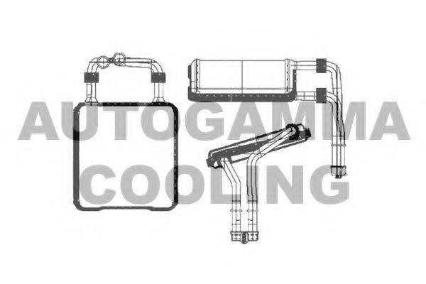 AUTOGAMMA 103457 Теплообмінник, опалення салону
