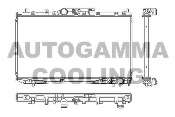 AUTOGAMMA 103539 Радіатор, охолодження двигуна
