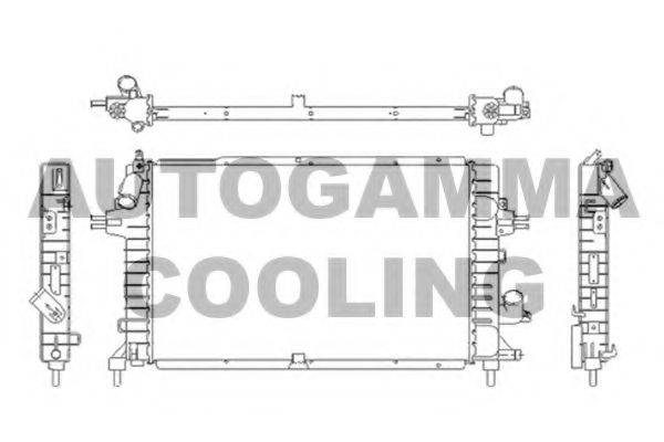 AUTOGAMMA 103631 Радіатор, охолодження двигуна