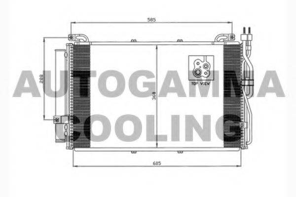 AUTOGAMMA 103705 Конденсатор, кондиціонер
