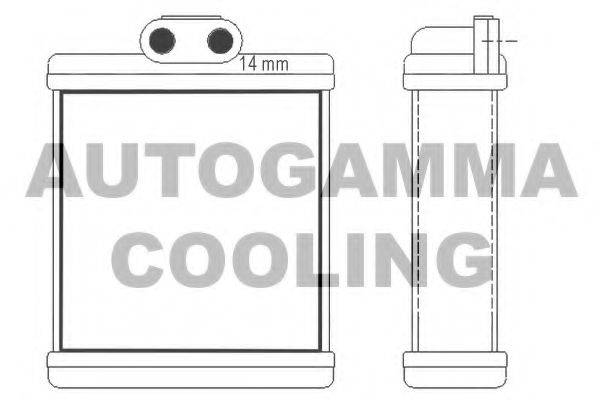 AUTOGAMMA 104104 Теплообмінник, опалення салону