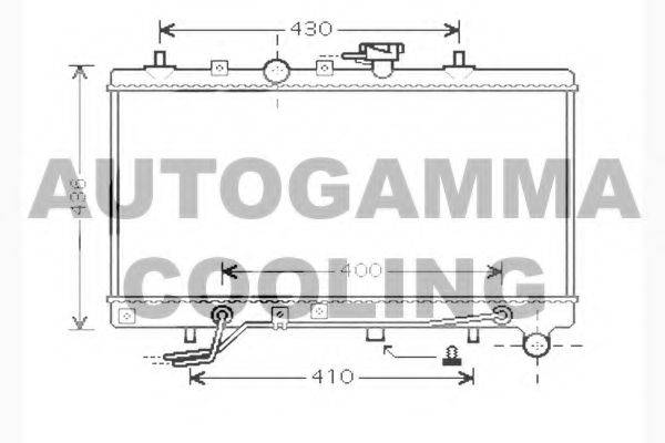 AUTOGAMMA 104275 Радіатор, охолодження двигуна