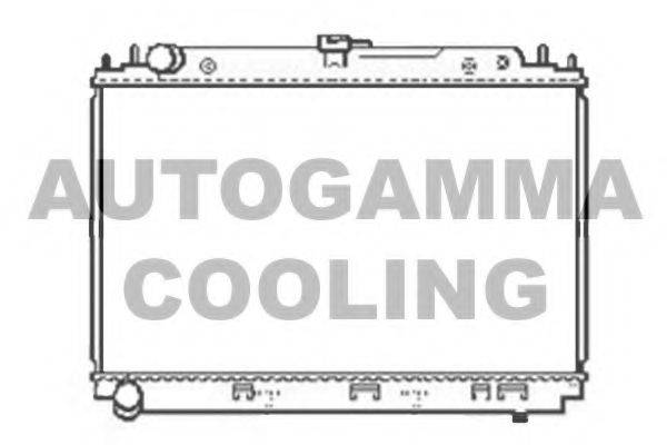 AUTOGAMMA 104861 Радіатор, охолодження двигуна