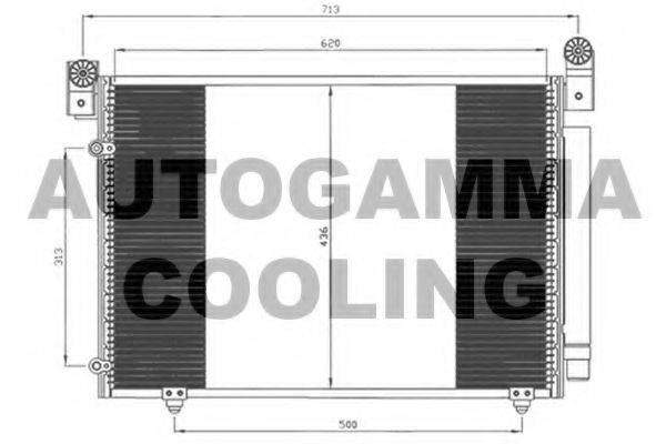 AUTOGAMMA 105008 Конденсатор, кондиціонер