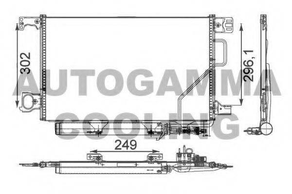 AUTOGAMMA 105403 Конденсатор, кондиціонер