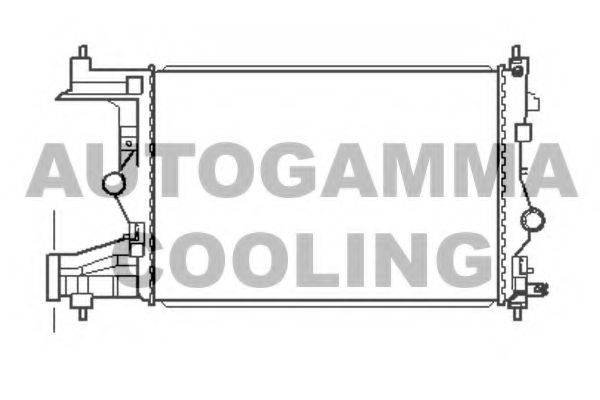 AUTOGAMMA 105443 Радіатор, охолодження двигуна