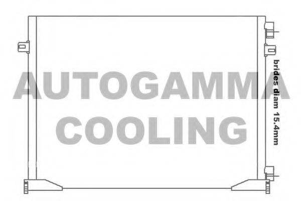 AUTOGAMMA 105549 Конденсатор, кондиціонер